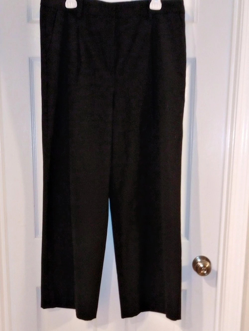 Talbots Wide Leg Wool Blend Pants in Black Like New